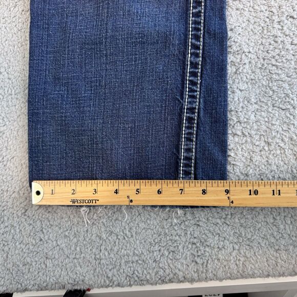 BKE Jeans Men’s 32R 32x30 Carter Bootleg Blue Stretch Med Wash Denim Cowboy - Picture 6 of 11